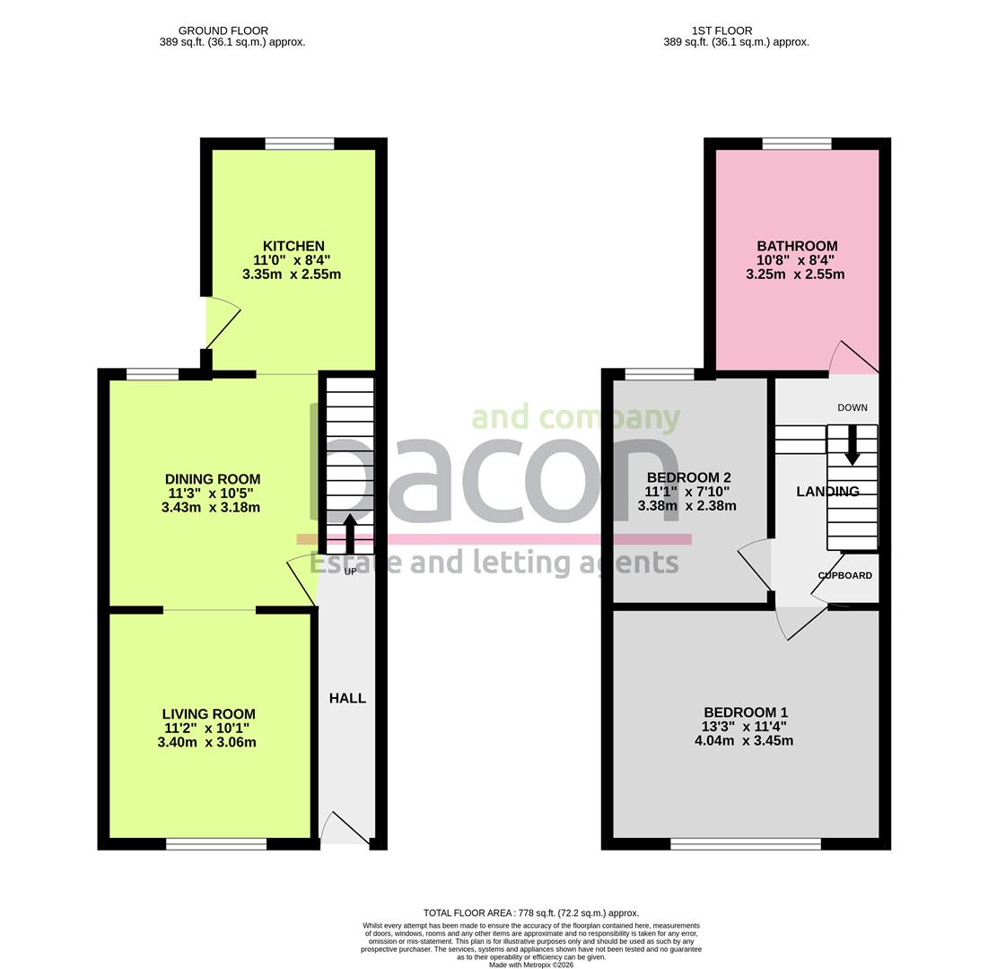 Floor Plan | House - Terraced | Southfield Road, Worthing, BN14 | For Sale